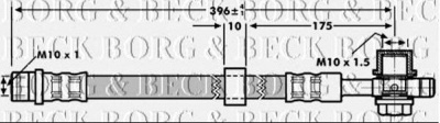 BORG & BECK bbh7185 -  Тормозной шланг
